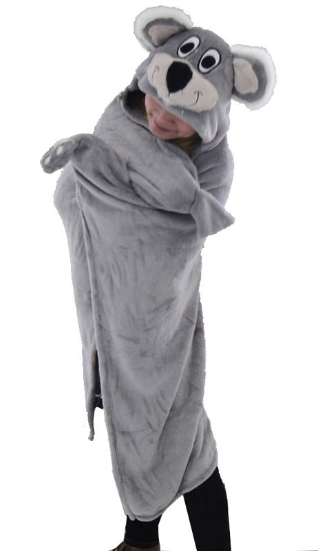 Glow Eyes Animal Fleece Blanket - Panda