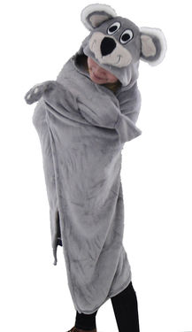 Glow Eyes Animal Fleece Blanket - Panda