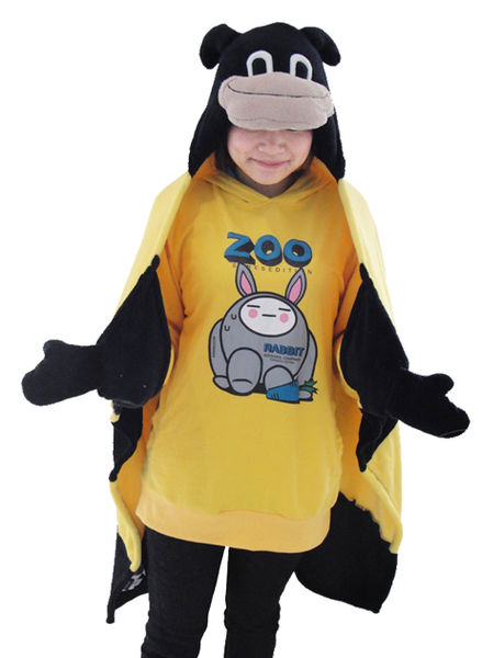 Glow Eyes Animal Fleece Blanket - Bee