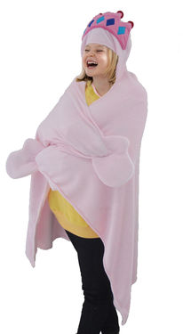 Glow Eyes Animal Fleece Blanket - Princess