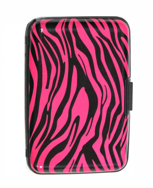 Aluminum Wallet - Pink Zebra