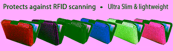 Aluminum Wallet - Jeweled