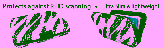 Jeweled Aluminum Wallet - Zebra