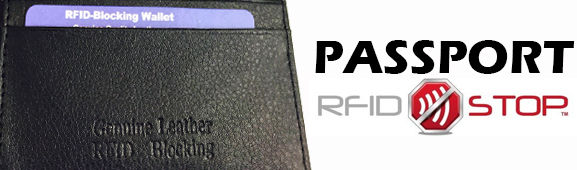 RFID Blocking Leather Passport Wallet
