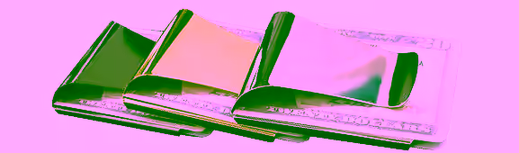 Stainless Steel Silver Metal Double Sided Money Clip