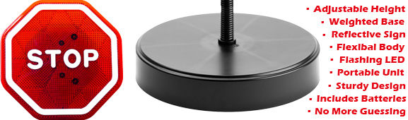 Smart LED Flashing Parking Light Car Parking Guide