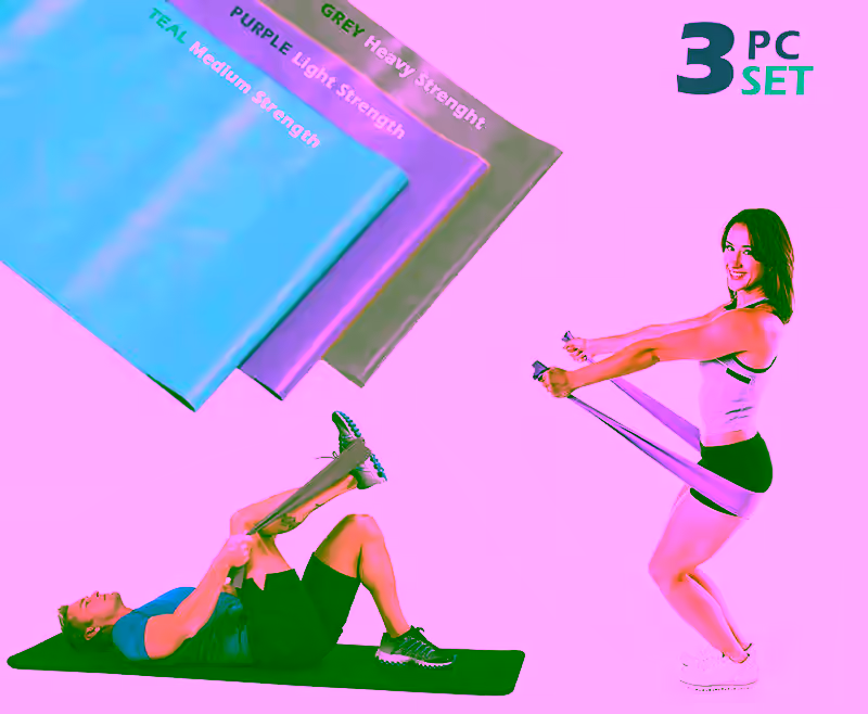 Super Stretch Fitness Bands 3pc