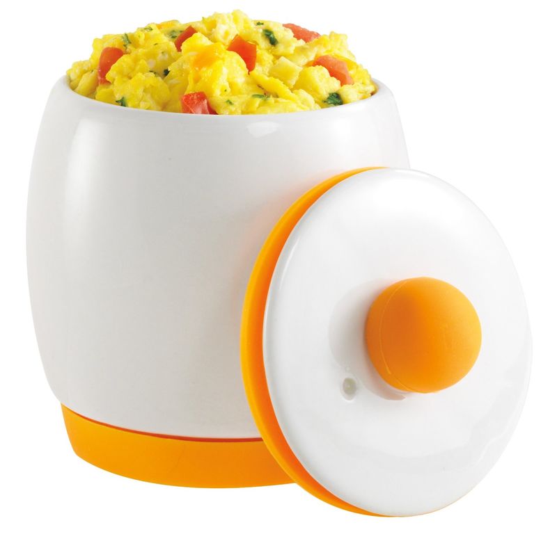 2pc Ceramic Microwave Egg Cooker & Poacher - Fast Fluffy Eggs