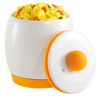 2pc Ceramic Microwave Egg Cooker & Poacher - Fast Fluffy Eggs