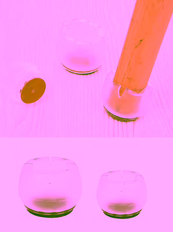 8pc Set - Furniture Flexible Leg & Floor Protectors