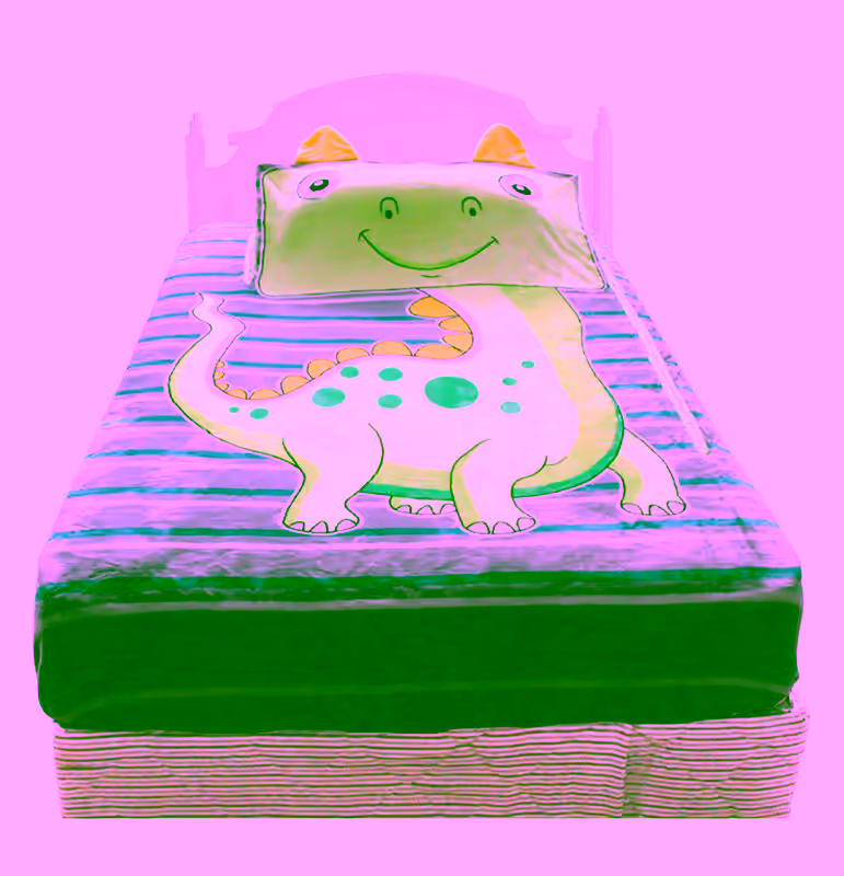 Fleece Zipper Sack Blanket Twin Size - Dinosaur