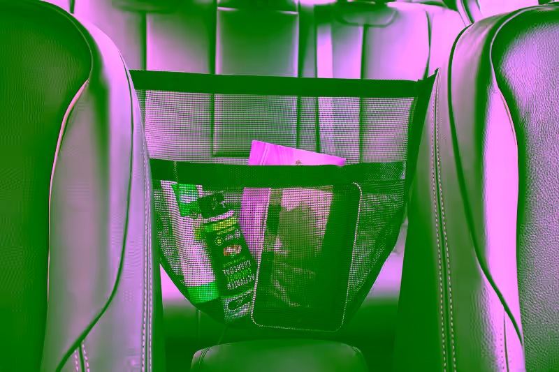 1pc - Car Purse Organizer Caddy Holder Pouch - Organizer Mesh Bag For Your Car