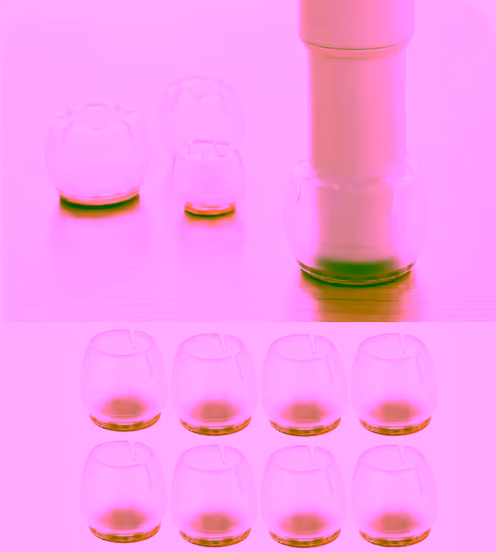 8pc Set - Furniture Flexible Leg & Floor Protectors - Round