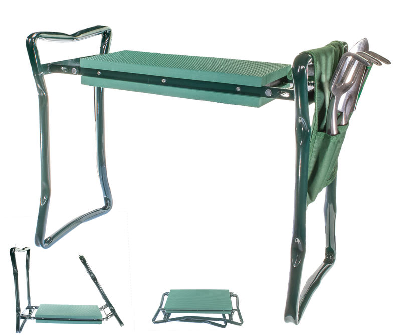 Folding Garden Kneeler Gardener Stool Kneeling Pad Cushion Seat Sy Folding Garden Kneeler Gardener Stool, Garden Kneeler Bench Home Depot