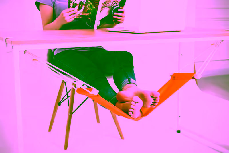 Mini Portable Foot Hammock - Under The Table Foot Hammock