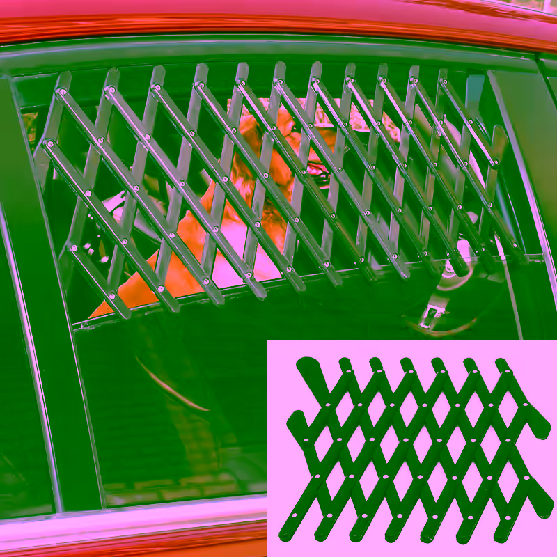 Universal Car Window Dog Screen Guard Gate - Expandable Pet Screen Guard for Automobiles - Pet Barrier Window Ventilation Gate