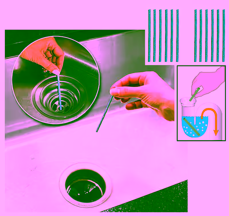 12pc Sanitizing Clean Batonnets Sticks - Drain Cleaner & Order Killer