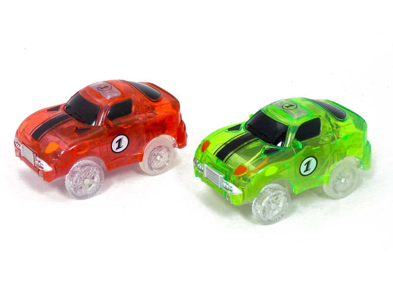 2pc - Magic Twister Glow In the Dark Race Vehicles - Race Car