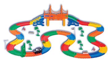 Magic Twister Glow In the Dark Tracks & Accessories - 12feet - 1 LED Vehicles