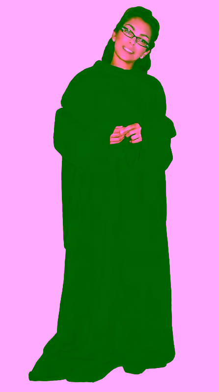 Soft Fleece Blanket With Sleeves - Brown