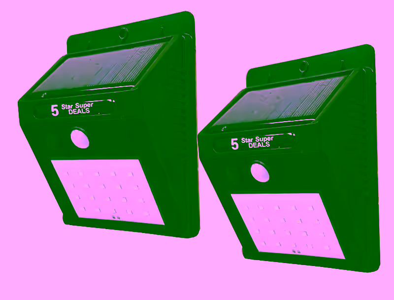 2pc - 20 LED Outdoor Solar Powered Wireless Waterproof Security Motion Sensor Flood Light