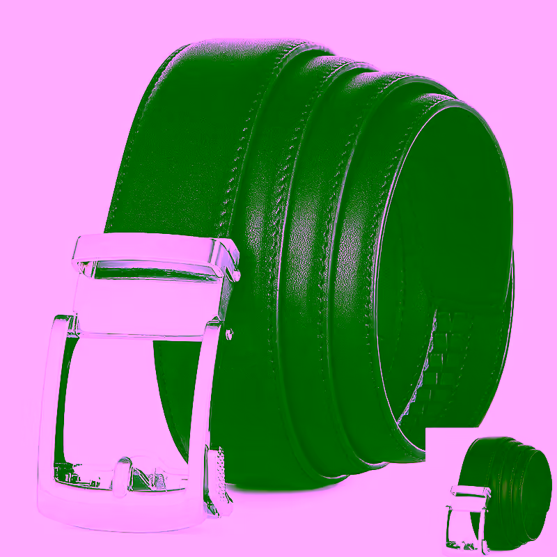 2 - Automatic Comfort Ratcheting Click Belt - No Holes Belt - Always Fits