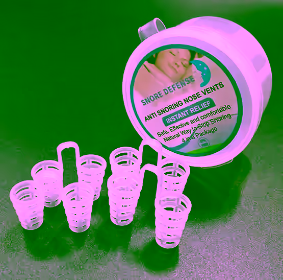 Snore Relief Adjustable Nose Vents - Nasal Dilators 4pc Set