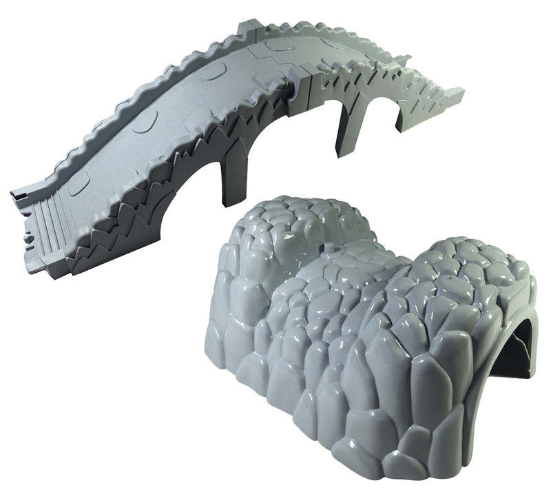 Magic Twisting Light Up Glow Tracks  - 2pc Bridge & Tunnel Set