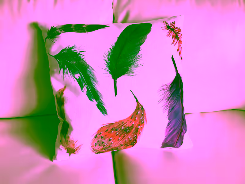 Country Feather Decorative Throw Pillow Case 17" X 17"