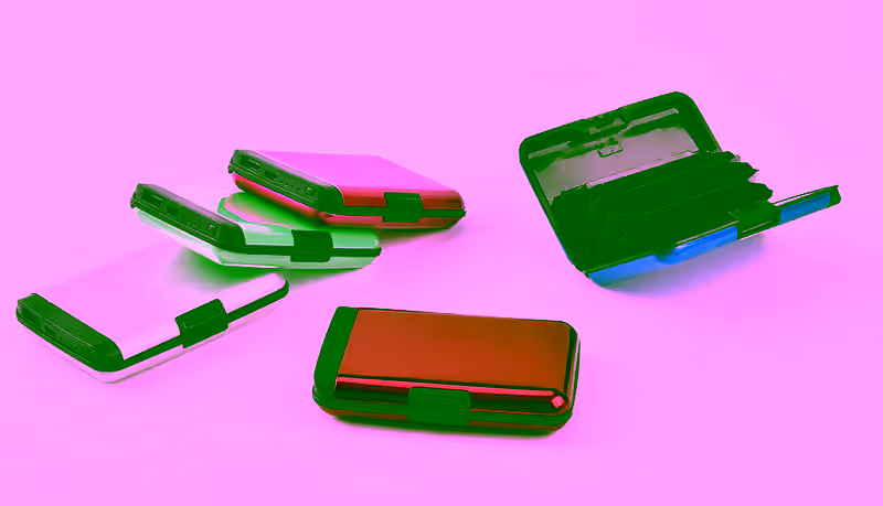 Aluminum Charging RFID Blocking Wallet Power Bank - Phone Recharge Wallet