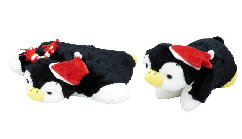Pet Penguin w/Scarf Animal Fold Up Pillow Pet Pall