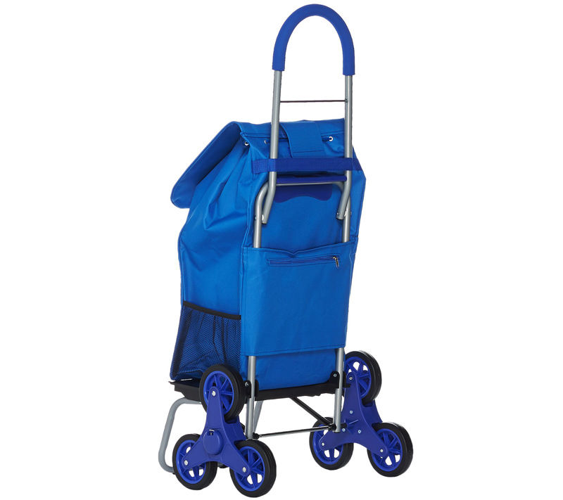 Dolly Climbing Stair Trolley Cart Foldable Storage Grocery Cart With