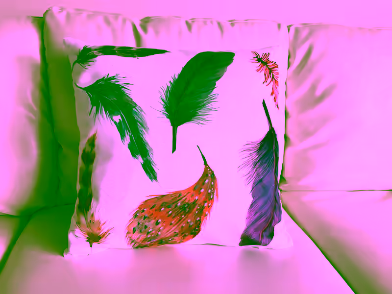 Throw Pillow Cover Tribal Feather Digital Print 17" X 17" - Sofa Cushion Pillow Case