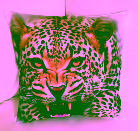 Throw Pillow Cover Leopard Digital Print 17" X 17" - Sofa Cushion Pillow Case
