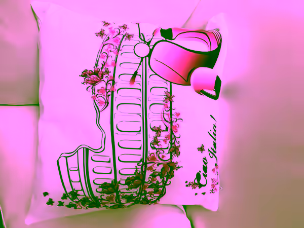 Throw Pillow Cover Ciao Italia Digital Print 17" X 17" - Sofa Cushion Pillow Case