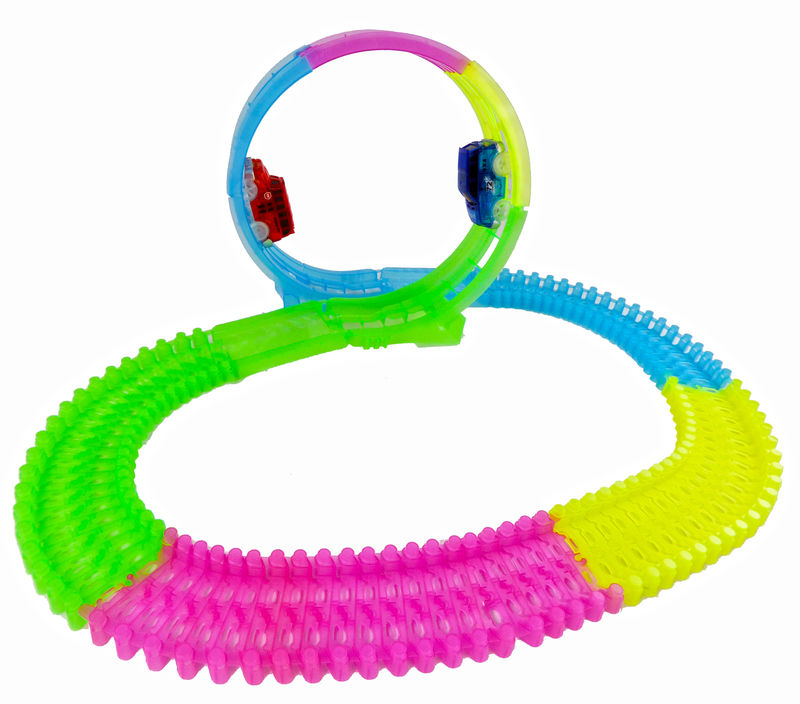 Light Up Glow In The Dark Twisting  360 LOOP Track - Complete Set