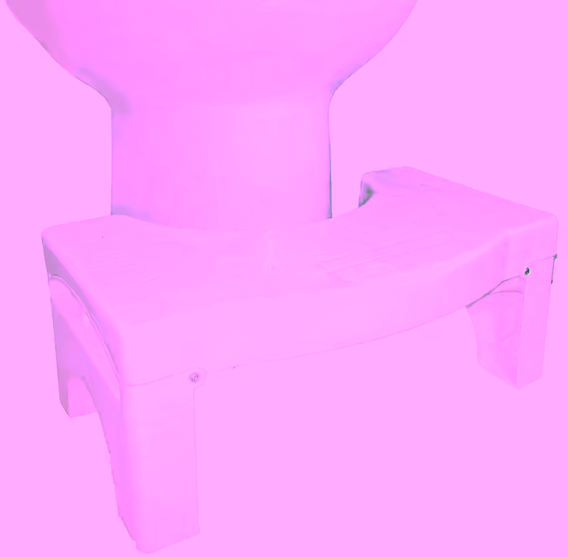 Squat N Drop Portable Foldable Bathroom Assistance Toilet Stool 7" -  Folding Squatting Toilet Potty Step Stool - Convenient, Collapsible and Compact Space Saving – Great for Travel - Fits all Toilets