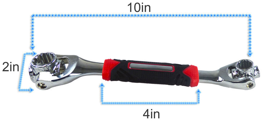 Universal Wrench 48 Tools In One Socket Spline Bolts Square Torx As Seen On Tv Ratchet Wrench Commercial New Tiget