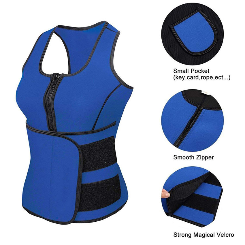 Hot Thermal Weight Loss Neoprene Slimming Vest With Adjustable Belt ...