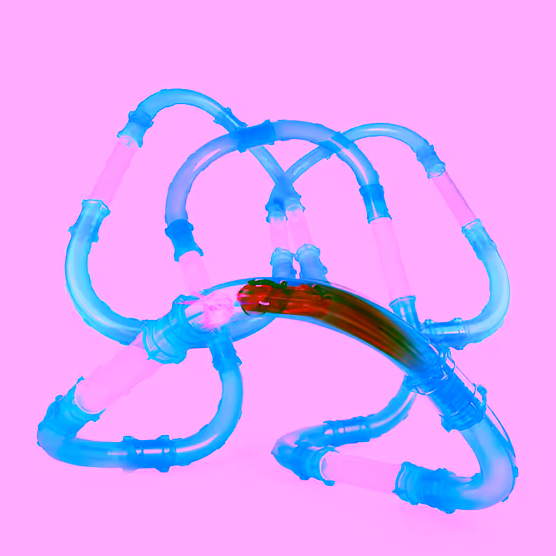 Zoom Speed Car Race Track Tubes - Glow In The Dark Light Up LED Changeable Race Pipes -  Main Complete 28pc Set