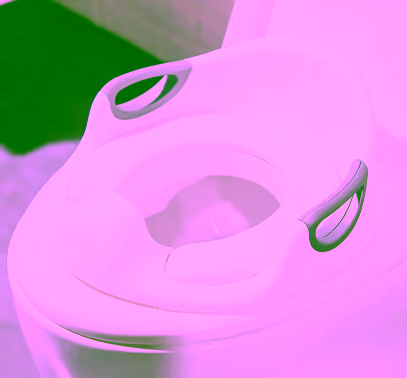 Potty Trainer Toilet Chair Seat For Kids Boys Girls & Toddlers - With Cushion Handles, Seat And Backrest - Includes Anti Slip Material & Adjustable Security Levers For Added Stability.