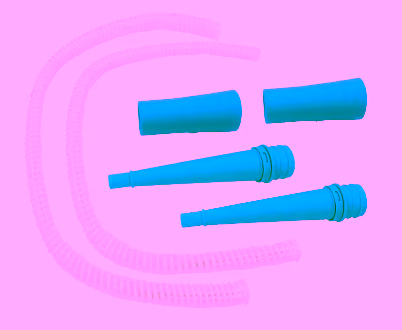 2 Lint Vacuum Hose Attachment Tool -  Removes & Cleans Lint from Your Dryer Vent Trap & Behind Hard To Reach Areas