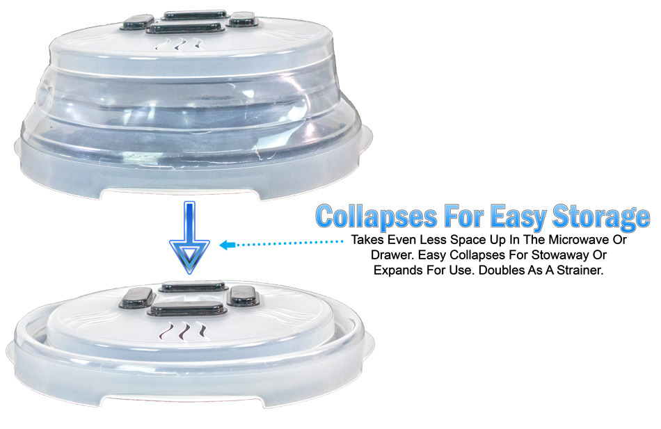 Microwave Collapsible Hover Anti Splattering Food Cover
