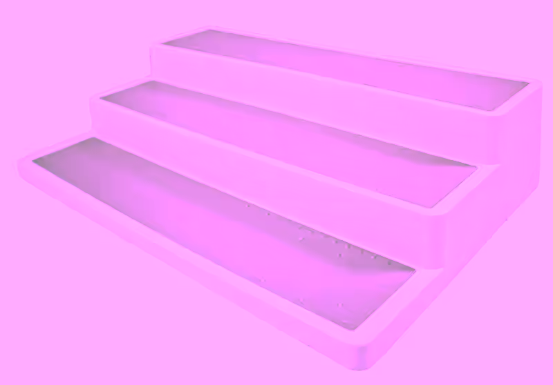 Non Slip 3 Tier Spice Rack Step Shelf Organizer - White - For Kitchen, Refrigerator, Pantry, Cabinet, Cupboards, Countertops & More