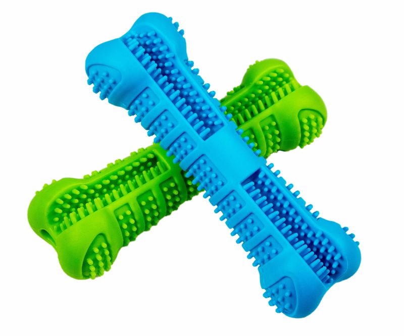 dog bone toothbrush chew toy