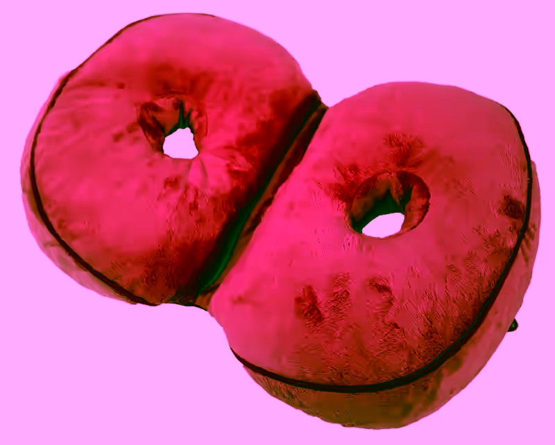 Dual Comfort Cushion Lift Hips Up Seat Cushion, Beautiful Buttocks Latex Cushion Orthopedic Posture Correction Cushion for Relief Sciatica Tailbone Hip Pain Fits in Car, Home Office