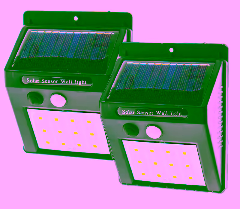 2pc- 12LED Outdoor Solar Powered Wireless Waterproof Security Motion Sensor Flood Light
