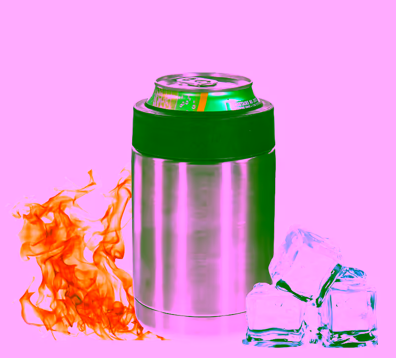 Arctic Mountain 12 oz Tumbler Double Walled Vacuum Insulated Koozie Can Holder Cooler, Beer Bottle Holder - Anti-Rust BPA & Sweat Free - Hot/Cold Holder