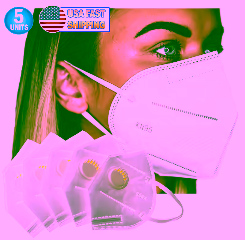 KN95 Protective Particulate Respirator Face Mask - 5pc