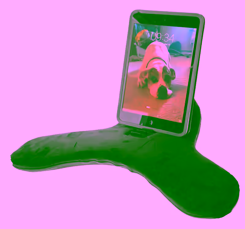 Multi-Angle Soft Tablet IPad Stand Holder  - Universal Phone and Tablet Stand and Holder Used on Bed, Floor, Desk, Lap, Sofa, Couch - Black (Default)